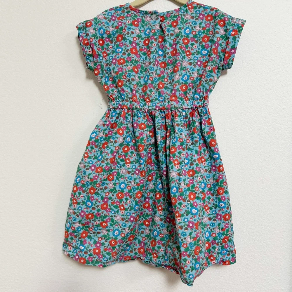 BISBY XIE XIE Blue vintage inspired floral DRESS- BLUE PRIMROSE - sz 6